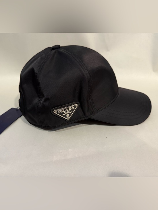 Prada Other - Prada Men's Black Nylon Baseball Cap Size EUR O/S.
